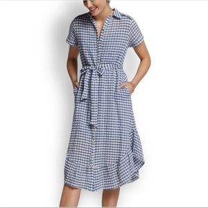 Anthropologie Maeve Finley Gingham Dress Medium